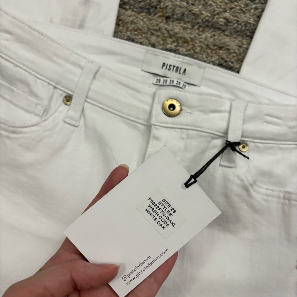 Pistola Mid Rise Skinny Jeans Sz 28 NWT | Pistola White Skinny Jeans | Skinny * - Picture 4 of 14